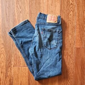 Levi's Dark Blue Straight Jeans